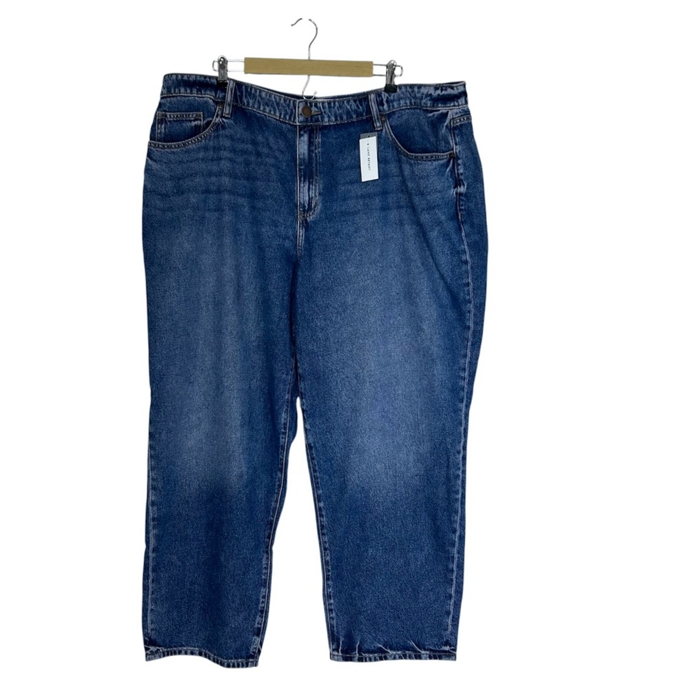 Lane Bryant Cotton Blend Medium Wash Mid Rise Boyfriend Fit Jean 22
